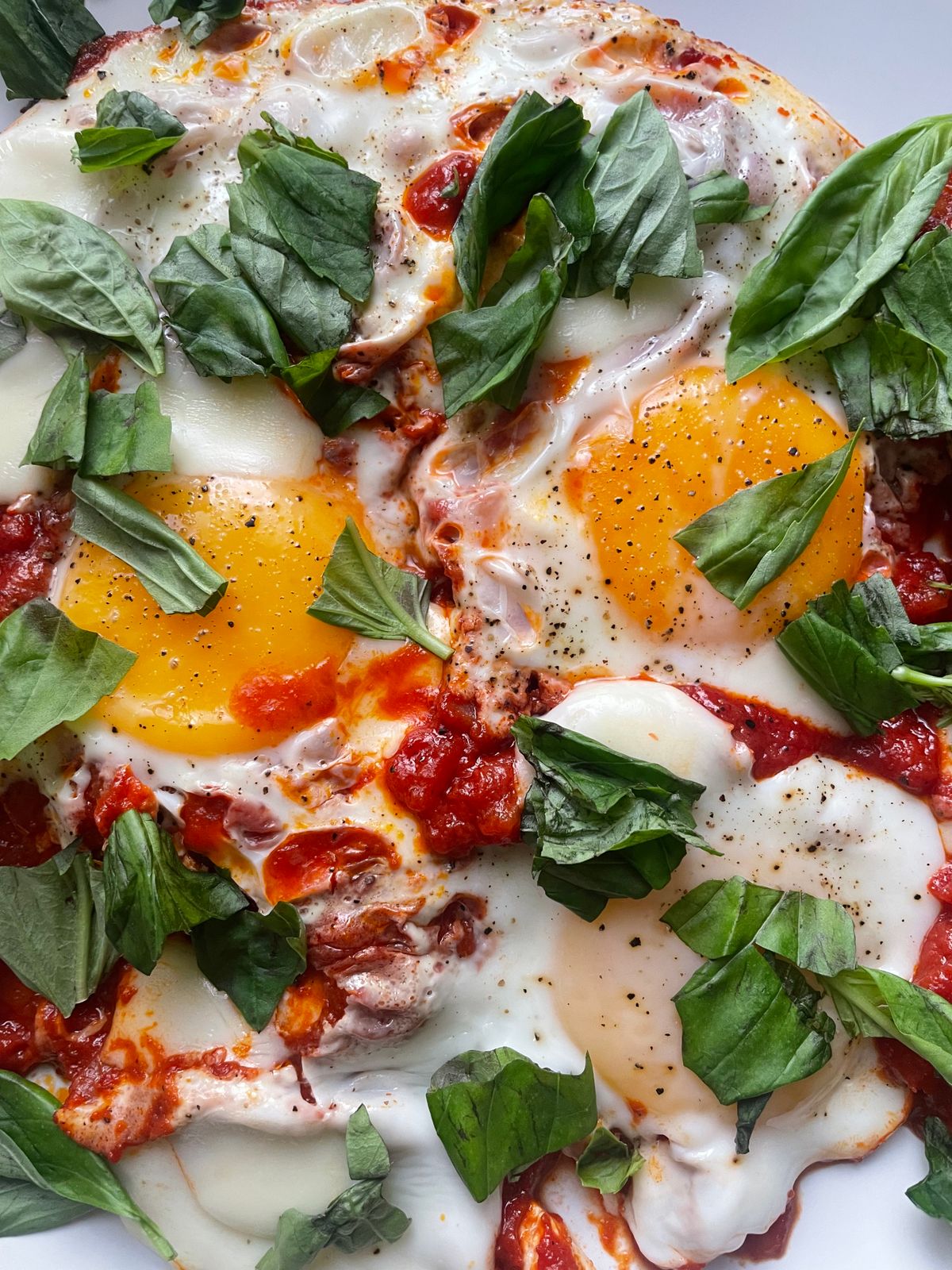 Baked Eggs in Purgatory with Toast