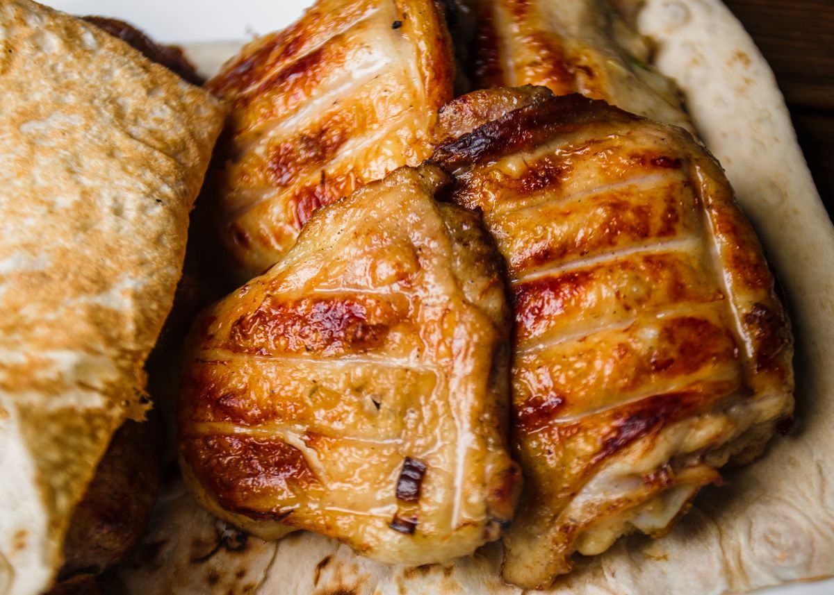 BBQ Chicken Flatbreads with Red Onion & Gouda