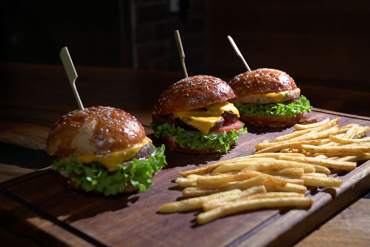 Classic Beef Burgers with All the Fixings