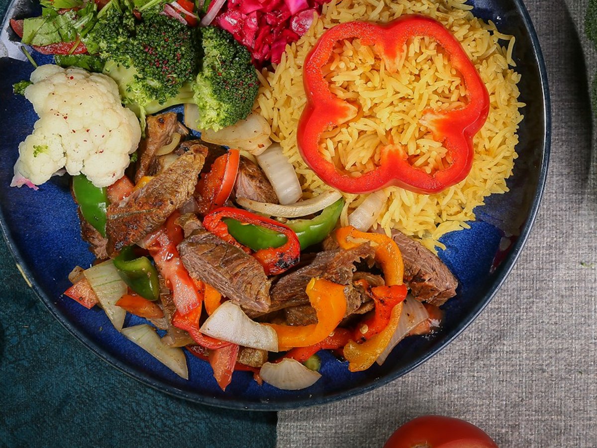 Classic Pepper Steak with Rice
