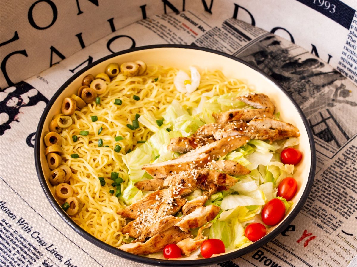 Greek Chicken Orzo Salad with Lemon-Herb Vinaigrette
