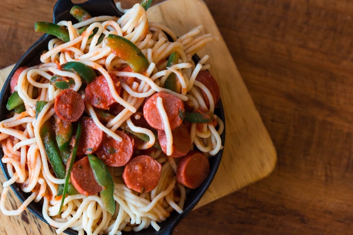 Grilled Italian Sausage and Pepper Pasta