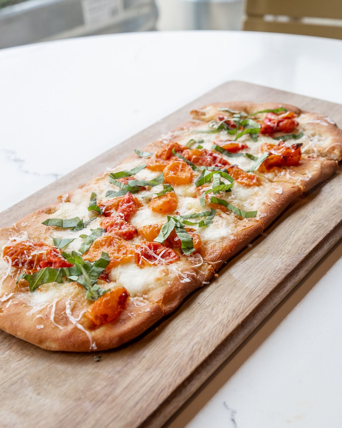 Mediterranean Sheet Pan Pizza with Rotisserie Chicken
