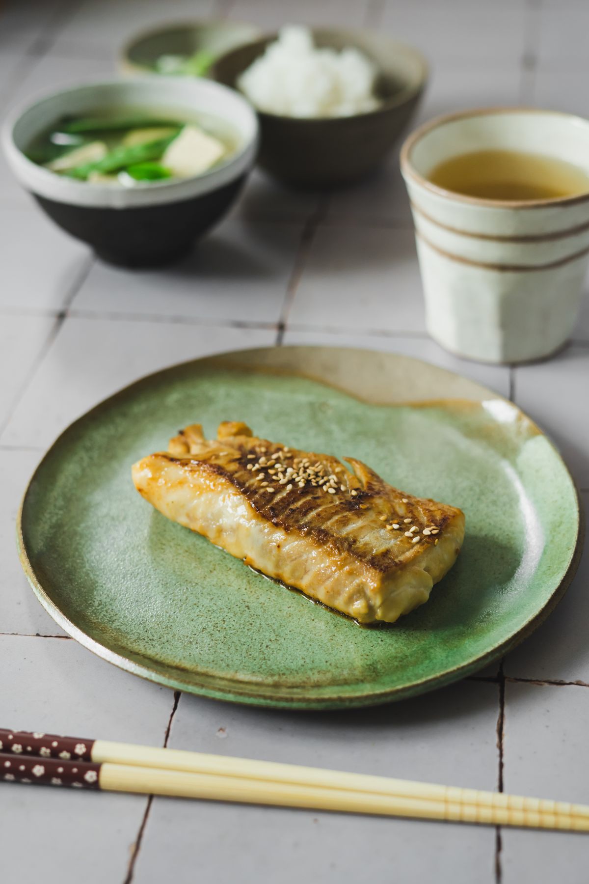 Miso-Glazed Cod with Sesame Bok Choy
