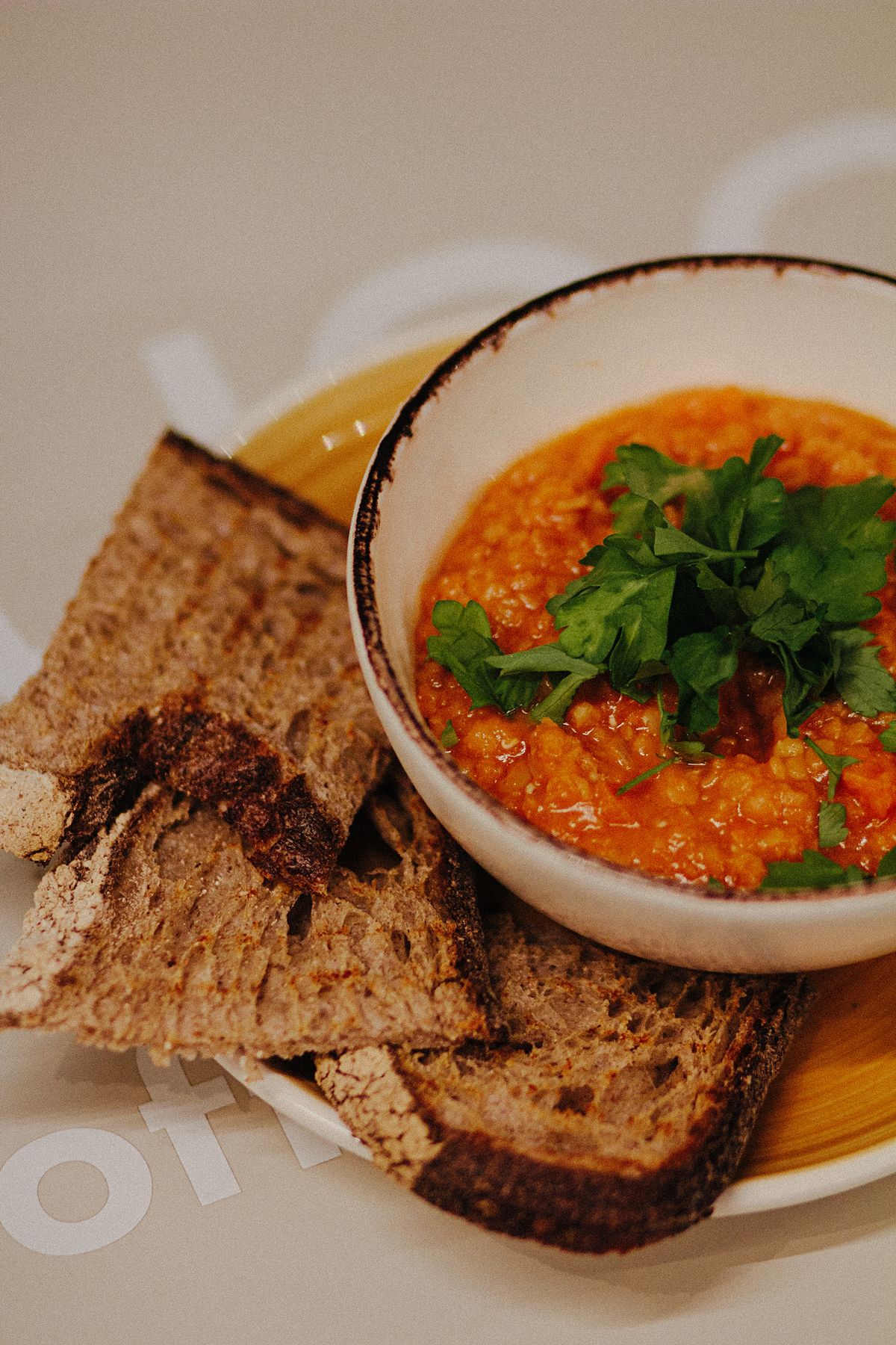 Moroccan-Spiced Lentil Soup with Garlic Naan