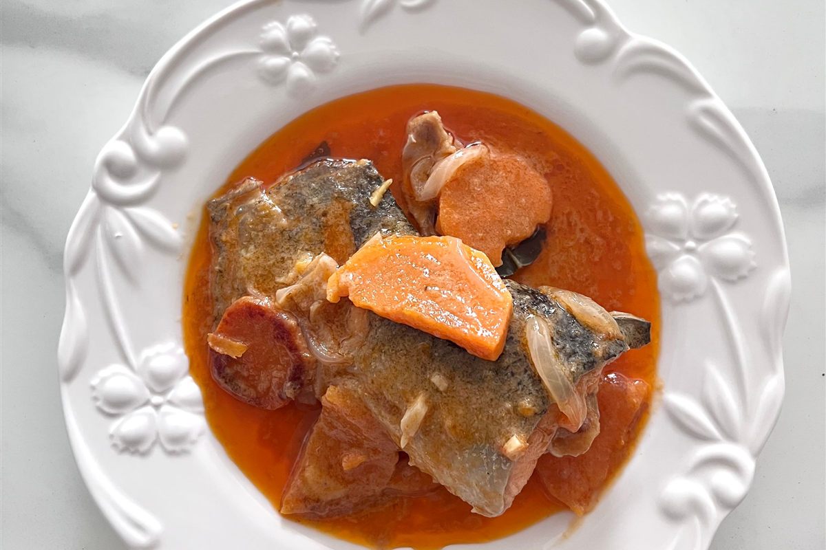 Portuguese-Style Baked Cod with Chorizo, Potatoes, and Peppers