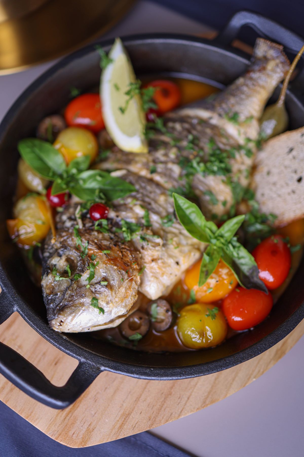 Provençal Baked Tilapia with Tomatoes & Olives