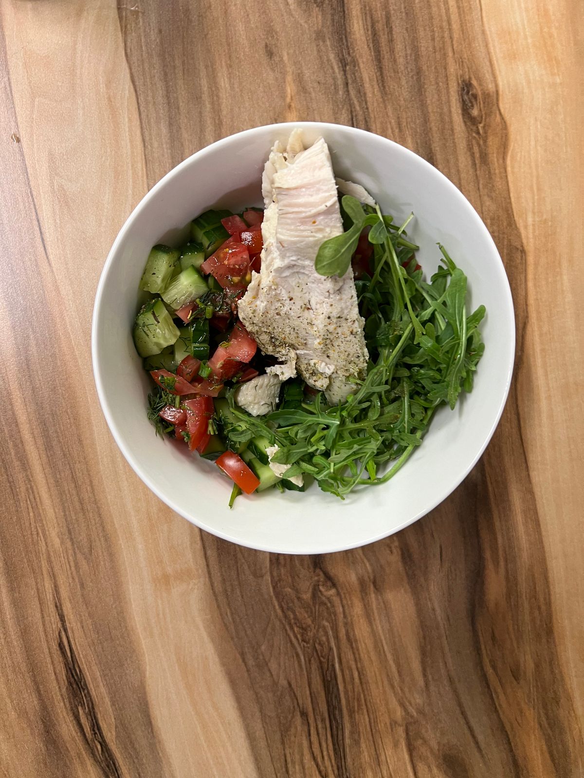 Pulled Chicken and White Bean Salad