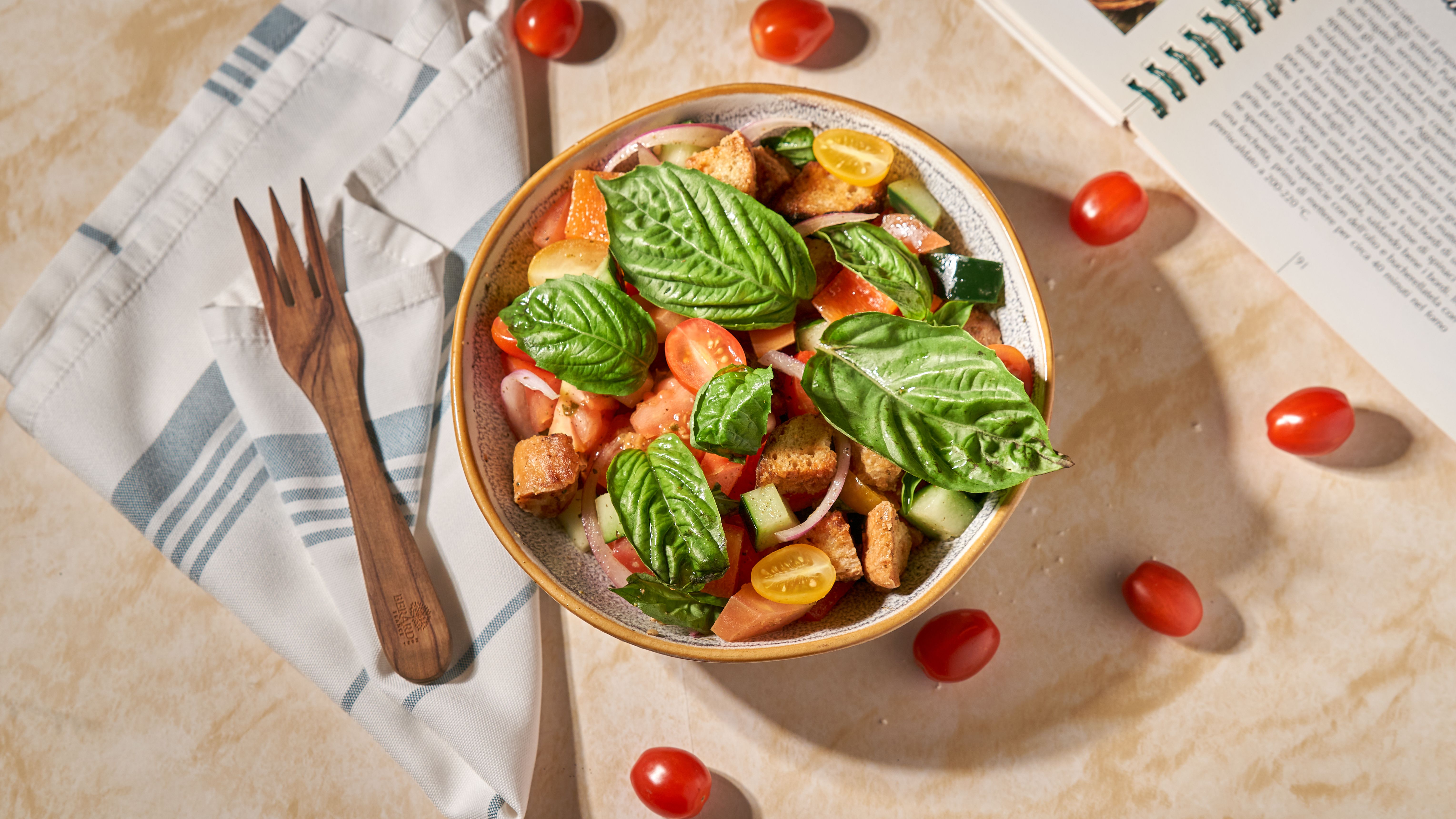 Roasted Vegetable & White Bean Panzanella