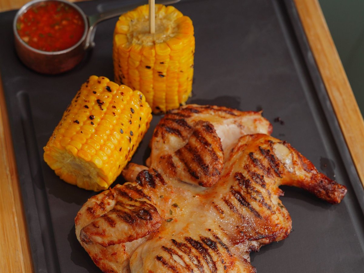 Sheet Pan BBQ Chicken Thighs with Corn and Zucchini