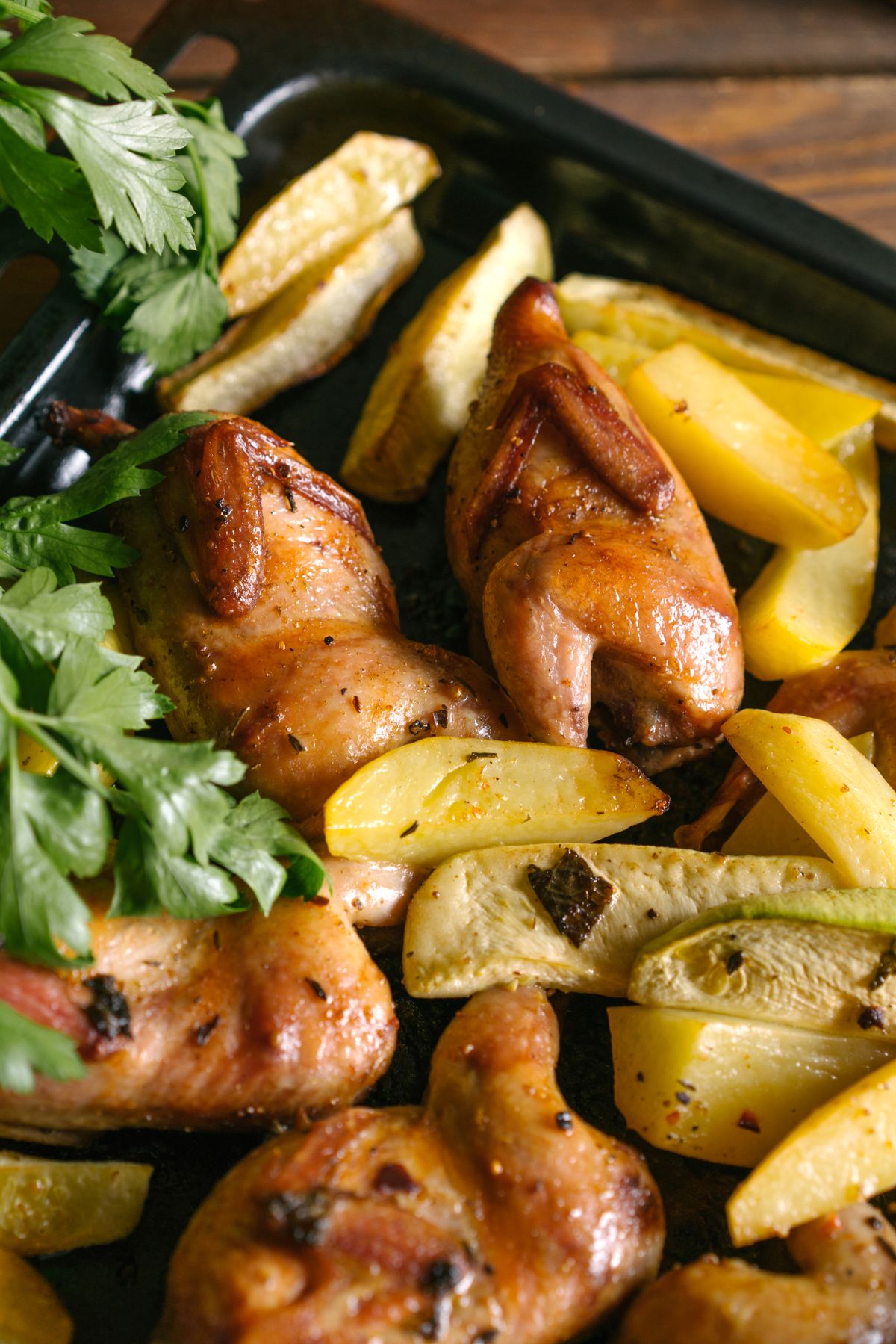Sheet-Pan Chicken Thighs with Potatoes & Green Beans