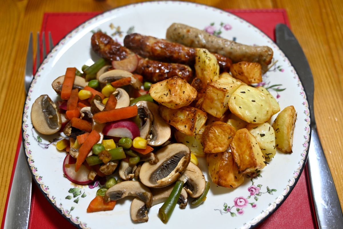Sheet Pan Italian Sausage with Roasted Sweet Potatoes