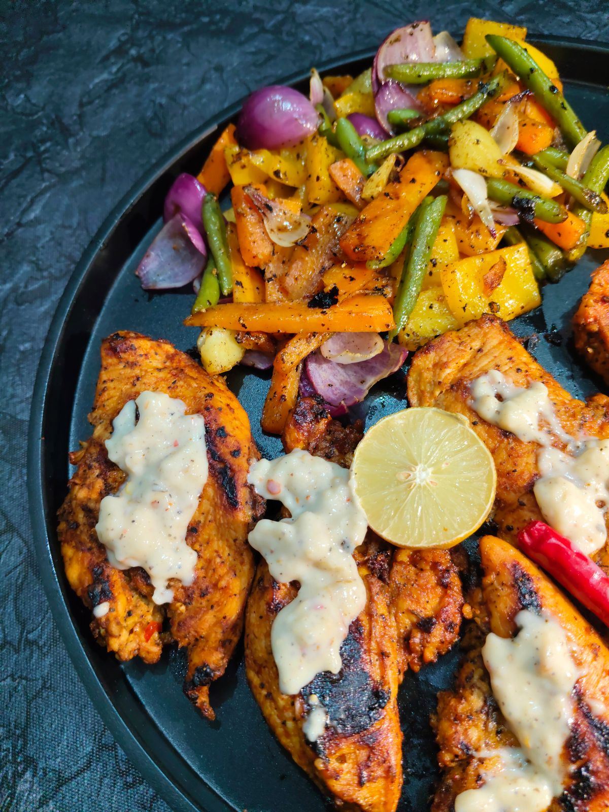 Sheet Pan Lemon Pepper Chicken Thighs with Roasted Vegetables