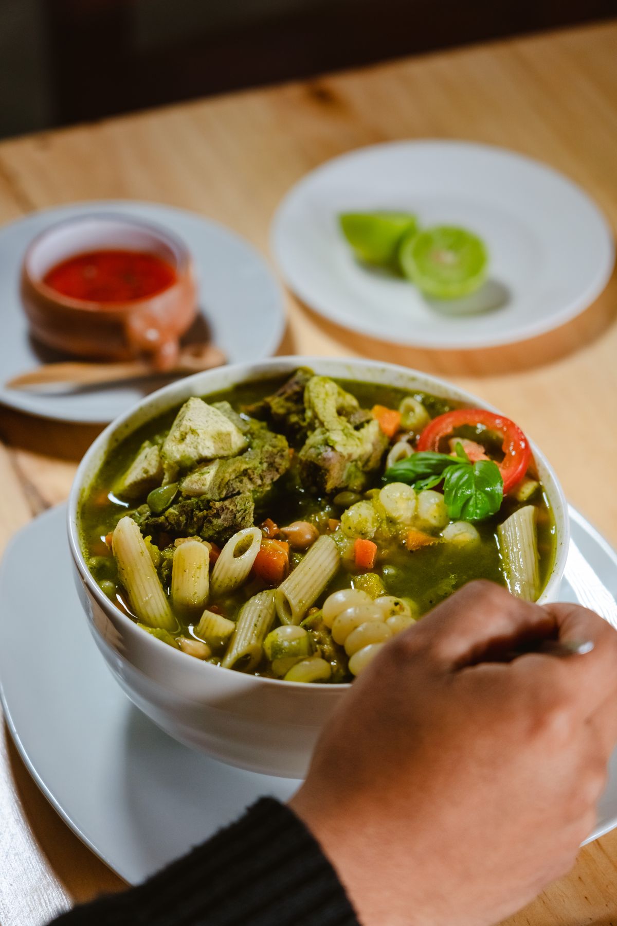 Spring Vegetable Minestrone Soup with Orzo